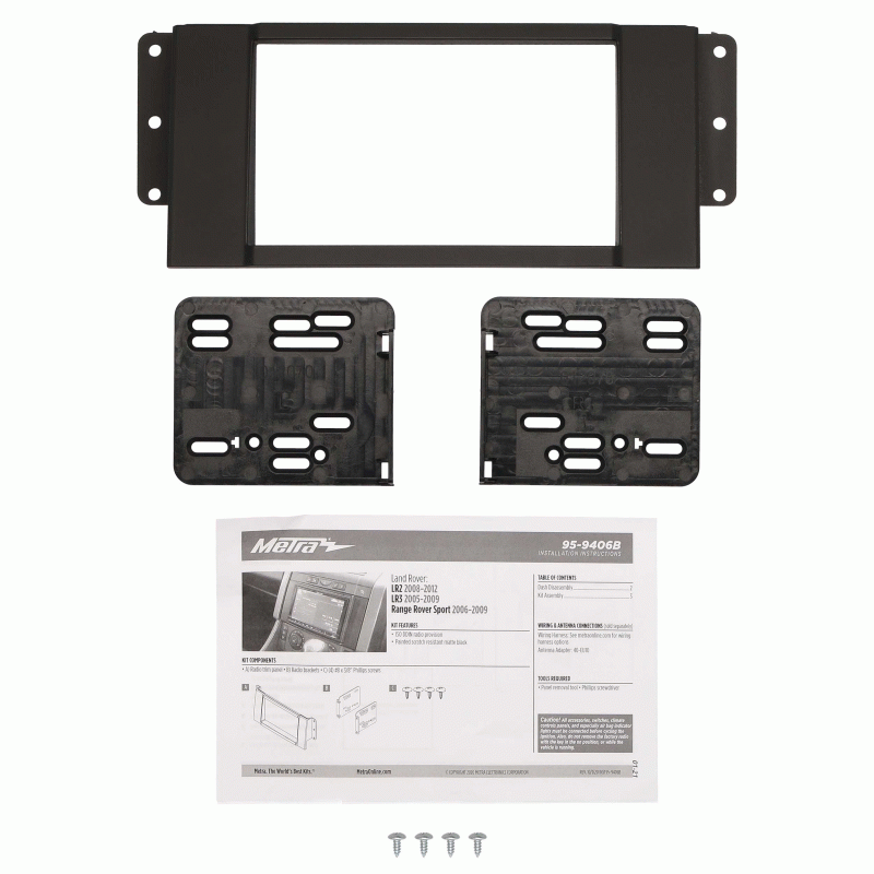95-9406B METRA Double-DIN Kit Land Rover LR2 / LR3 / Range Rover Sport 2005-2012