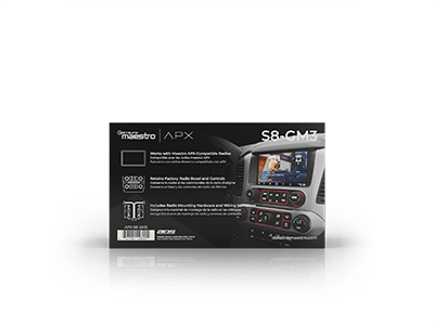 APX-S8-GM3 iDatalink Maestro Dash & Wiring Installation Kit for APX 8" Direct Replacement Radio | 2014-2020 GM Vehicles 8" Factory Screen