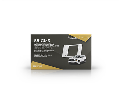 APX-S8-GM3 iDatalink Maestro Dash & Wiring Installation Kit for APX 8" Direct Replacement Radio | 2014-2020 GM Vehicles 8" Factory Screen