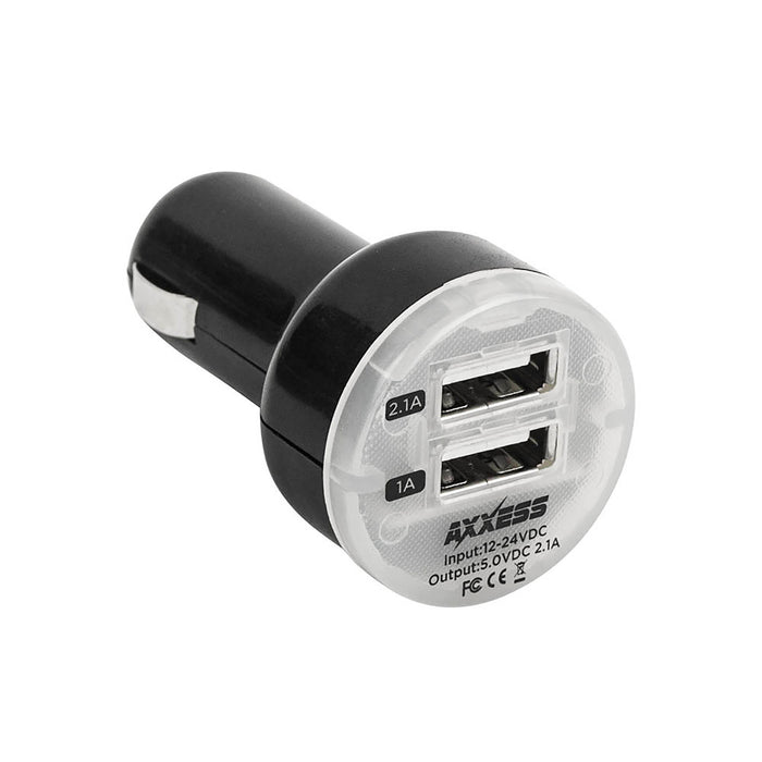 AXCLA-2USB METRA Dual USB Cigarette Lighter Plug