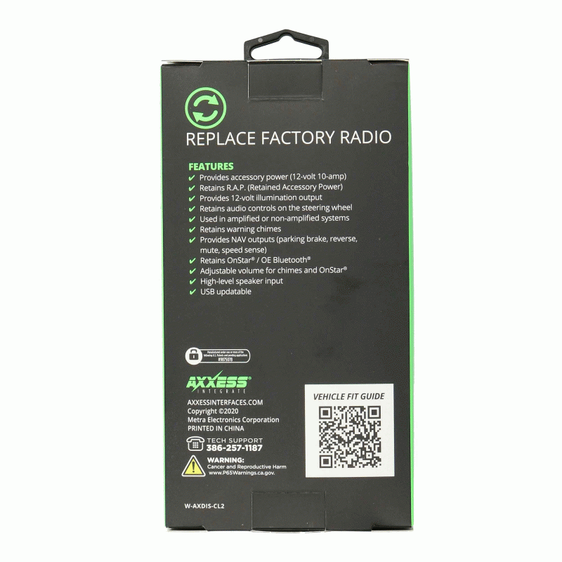 AXDIS-CL2 METRA GM Data Interface Harness with SWC 2000-2014