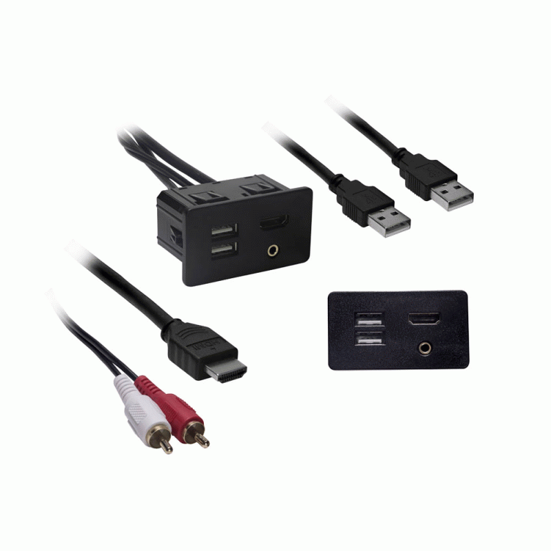 AXFD-USB METRA USB/AUX/HDMI Replacement Panel - Ford 2015-2016