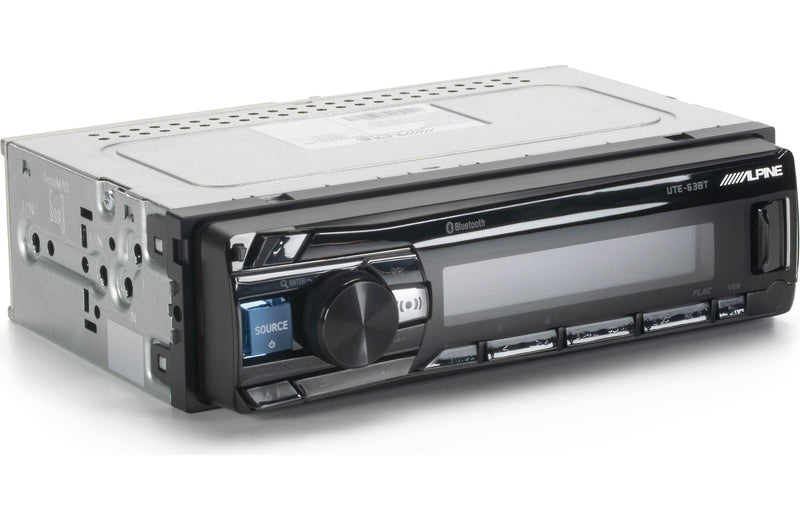 Alpine UTE-63BT Single DIN Bluetooth digital media receiver