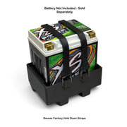 PAC WaveRunner battery upgrade tray using factory battery hold-down straps