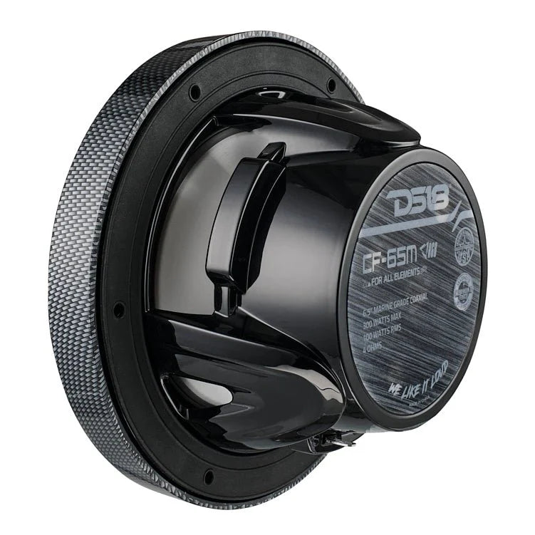 CF-65M DS18 NXL 6.5" Marine Speakers with RGB LED Lights – Waterproof 2-Way Boat & Powersports Speakers (Pair)