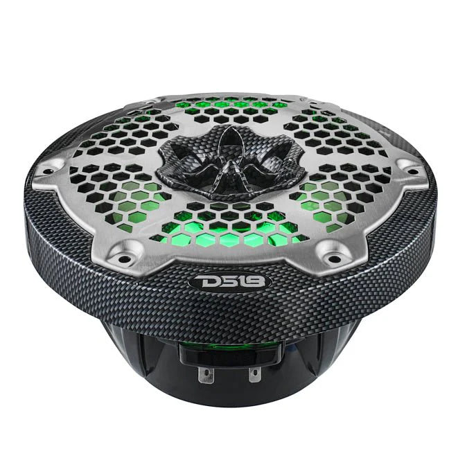 CF-65M DS18 NXL 6.5" Marine Speakers with RGB LED Lights – Waterproof 2-Way Boat & Powersports Speakers (Pair)