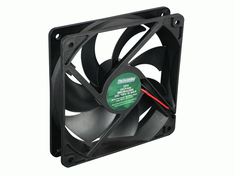CF2 Metra InstallBay 4.72 in Square 12V Cooling Fan