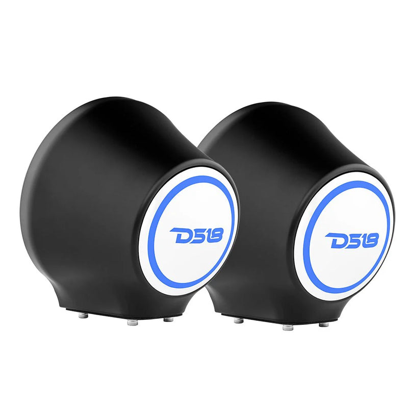 DS18 EN-JS6 BK black 6.5 inch speaker pods with RGB lighting