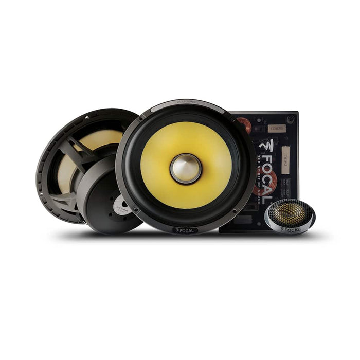 ES 165 KX2 Focal K2 Power 6.5" 2-Way Component Kevlar Speakers Kit w/ M Dome Tweeters 120W RMS Elite Car Audio 2 Ohm (Pair)