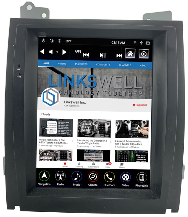 TS-GMCD09-7RR-5S Linkswell Gen V T-Style 9.7" Tablet Radio Cadillac Escalade 2007-2014