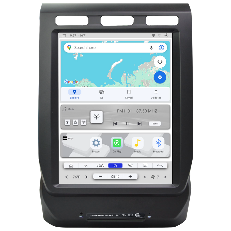 LT-FDPU12-1AK-6C Linkswell LITE 2 Series T-Style 12.1" Tablet Radio Ford F-150 2015-2020 / Ford Super Duty 2017-2022