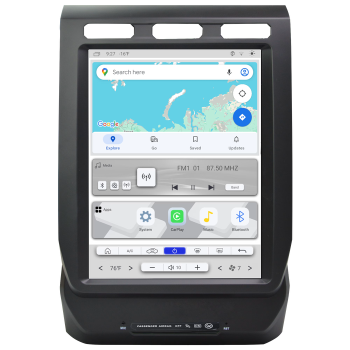 LT-FDPU12-1AK-6C Linkswell LITE 2 Series T-Style 12.1" Tablet Radio Ford F-150 2015-2020 / Ford Super Duty 2017-2022