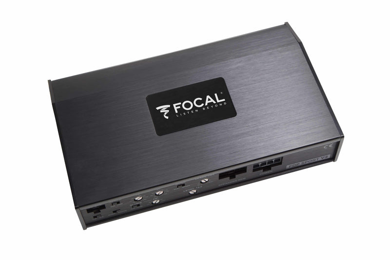 FDP Sport V2 Focal Motorcycle 4 Channel Amplifier 4x150W-4ohm,  4x200W-2ohm, Harley Davidson Touring Motorcycles