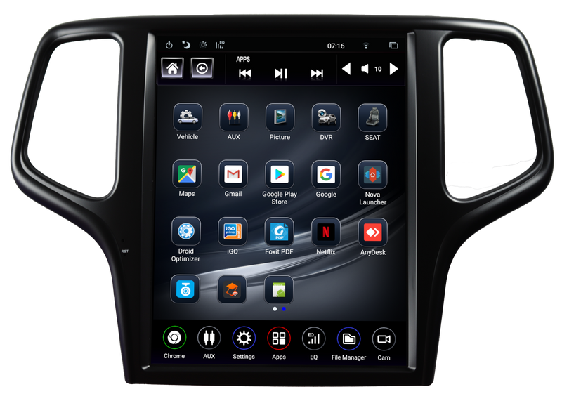 TS-JPGC12-1RR-5B Linkswell Gen V T-Style 12.1" Tablet Radio Jeep Grand Cherokee 2014-2021