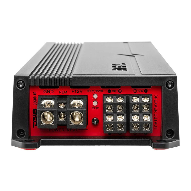 G3600.4D DS18 GEN-X 3600W Max 4-Channel Class D Car Audio Amplifier 4 x 300W RMS @ 4-Ohm– Full Range