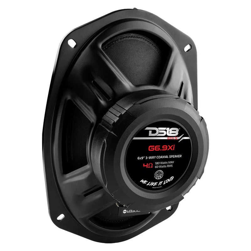 G6.9Xi DS18 GEN-X 6x9" 3-Way Coaxial Car Speakers 180W Max 60W RMS 4-Ohm Pair