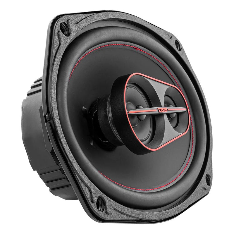 DS18 G6.9Xi 6x9 inch GEN-X coaxial speaker front view with grille removed