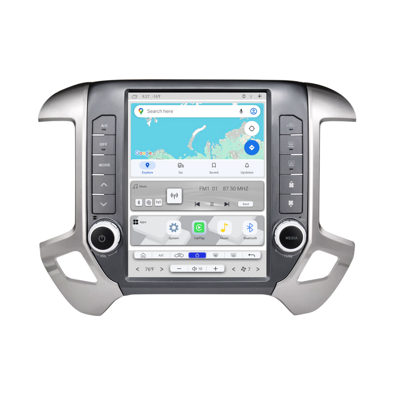 LT-GMPU12-1RR-6C Linkswell LITE 2 Series T-Style 12.1" Tablet Radio 2014-2018 GMC Sierra/Chevy Silverado 1500, 2014-2019 GMC Sierra/Chevy Silverado 2500 & 3500