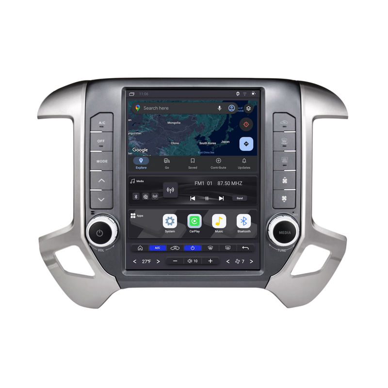 LT-GMPU12-1RR-6C Linkswell LITE 2 Series T-Style 12.1" Tablet Radio 2014-2018 GMC Sierra/Chevy Silverado 1500, 2014-2019 GMC Sierra/Chevy Silverado 2500 & 3500
