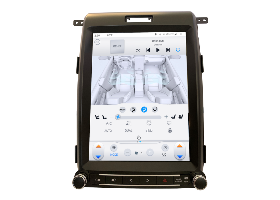 TS-FDOP12-1RR-6H Linkswell Gen VI T-Style 12.1" Tablet Radio Ford F-150 2013-2014