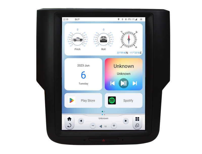 TS-DGPU10-4RR-6H Linkswell Gen VI T-Style 10.4" Tablet Radio RAM Trucks 2014-2018 / RAM Trucks Classic 2019-up