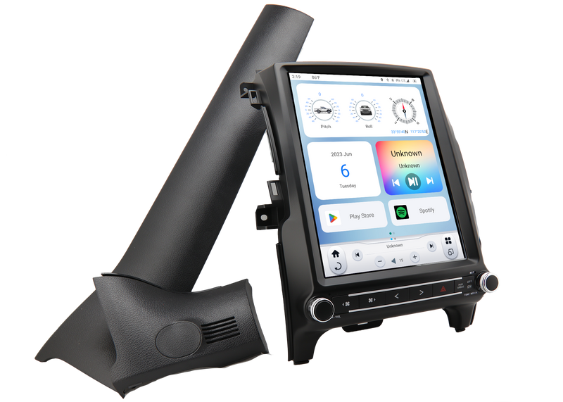 TS-FDRG12-1RR-6H Linkswell Gen VI T-Style 12.1" Tablet Radio w/ Climate Control Buttons Ford Ranger 2018-2023