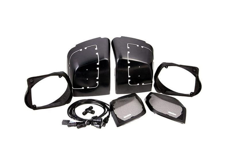 HD13.SBS Precision Power Soundstream Motorcycle Audio Saddlebag Lid Speaker Install Kit for 1998-2013 Harley Davidson Touring Motorcycles