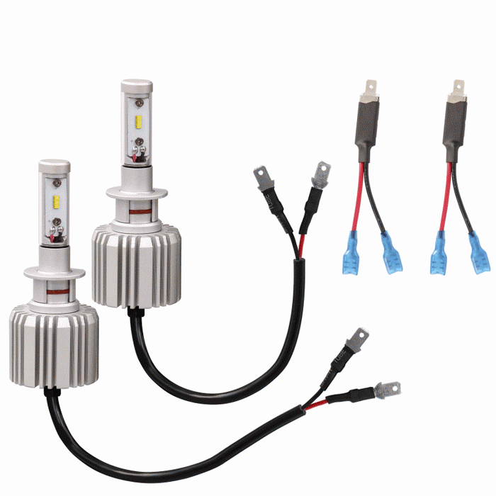 HE-H1LED METRA H1 LED Headlight Bulb Kit - Single Beam (Pair)