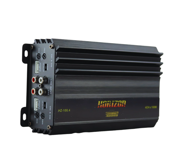 A-HZ100.4 Sundown Audio Horizon HZ-100.4 4-Channel Full Range Amplifier (100Wx4 RMS 4 OHM) (170Wx4 RMS 2 OHM)
