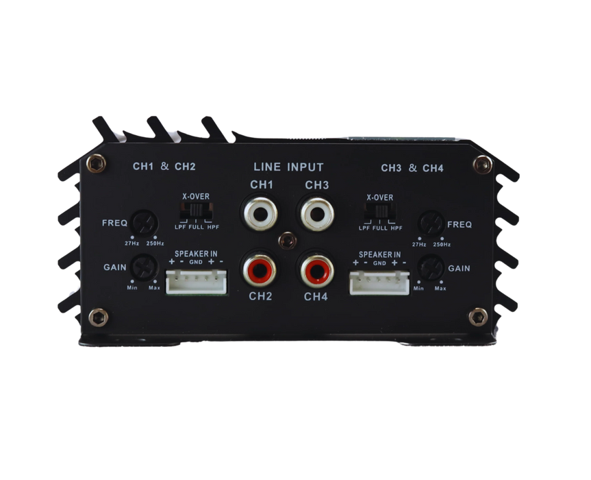 A-HZ100.4 Sundown Audio Horizon HZ-100.4 4-Channel Full Range Amplifier (100Wx4 RMS 4 OHM) (170Wx4 RMS 2 OHM)
