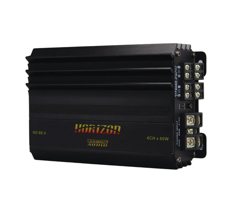 A-HZ80.4 Sundown Audio Horizon HZ-80.4 4-Channel Full Range Amplifier (80Wx4 RMS 4 OHM) (130Wx4 RMS 2 OHM)