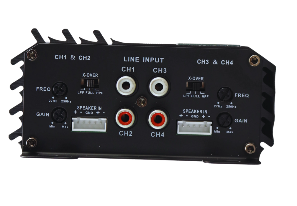 A-HZ80.4 Sundown Audio Horizon HZ-80.4 4-Channel Full Range Amplifier (80Wx4 RMS 4 OHM) (130Wx4 RMS 2 OHM)