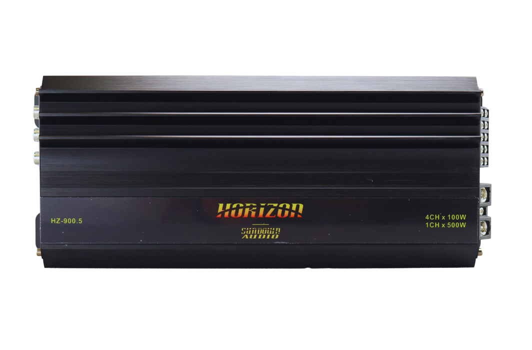 A-HZ900.5 Sundown Audio Horizon HZ-900.5 5-Channel Full Range Amplifier CH1-4(100Wx4 RMS 4 OHM / 150Wx4 RMS 2 OHM) CH5(200W RMS 4 OHM / 500W RMS 2 OHM)