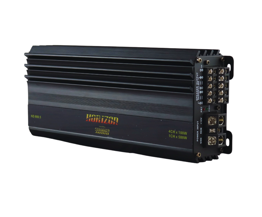 A-HZ900.5 Sundown Audio Horizon HZ-900.5 5-Channel Full Range Amplifier CH1-4(100Wx4 RMS 4 OHM / 150Wx4 RMS 2 OHM) CH5(200W RMS 4 OHM / 500W RMS 2 OHM)