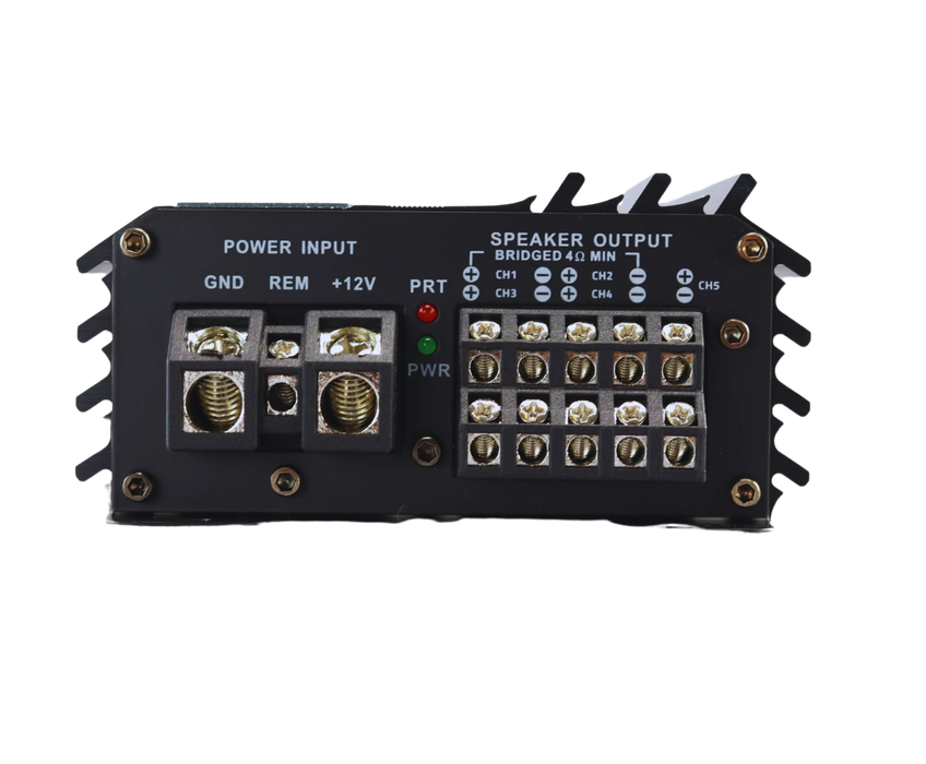 A-HZ900.5 Sundown Audio Horizon HZ-900.5 5-Channel Full Range Amplifier CH1-4(100Wx4 RMS 4 OHM / 150Wx4 RMS 2 OHM) CH5(200W RMS 4 OHM / 500W RMS 2 OHM)