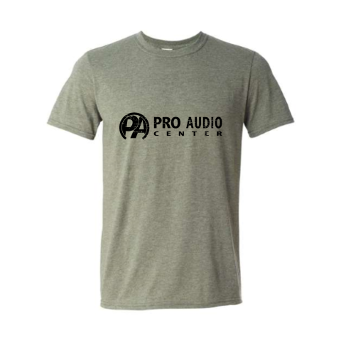Pro Audio Center Heather Military Green Soft Style PAC Horizontal Logo T-Shirt