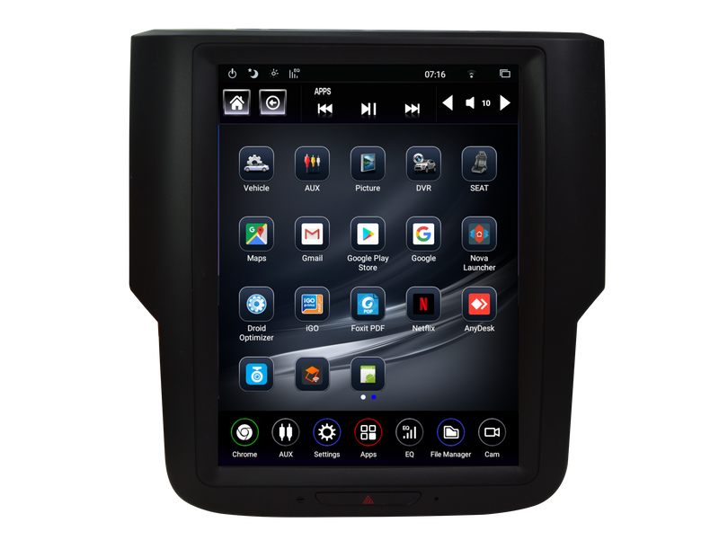 TS-DGPU10-4RR-5S Linkswell Gen V T-Style 10.4" Tablet Radio RAM Trucks 2014-2018 / RAM Trucks Classic 2019-up