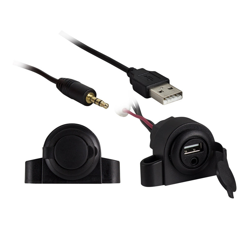 IBR72 METRA 3.5MM AUX Audio Input with USB Charge/Data Extension Cable - 5ft