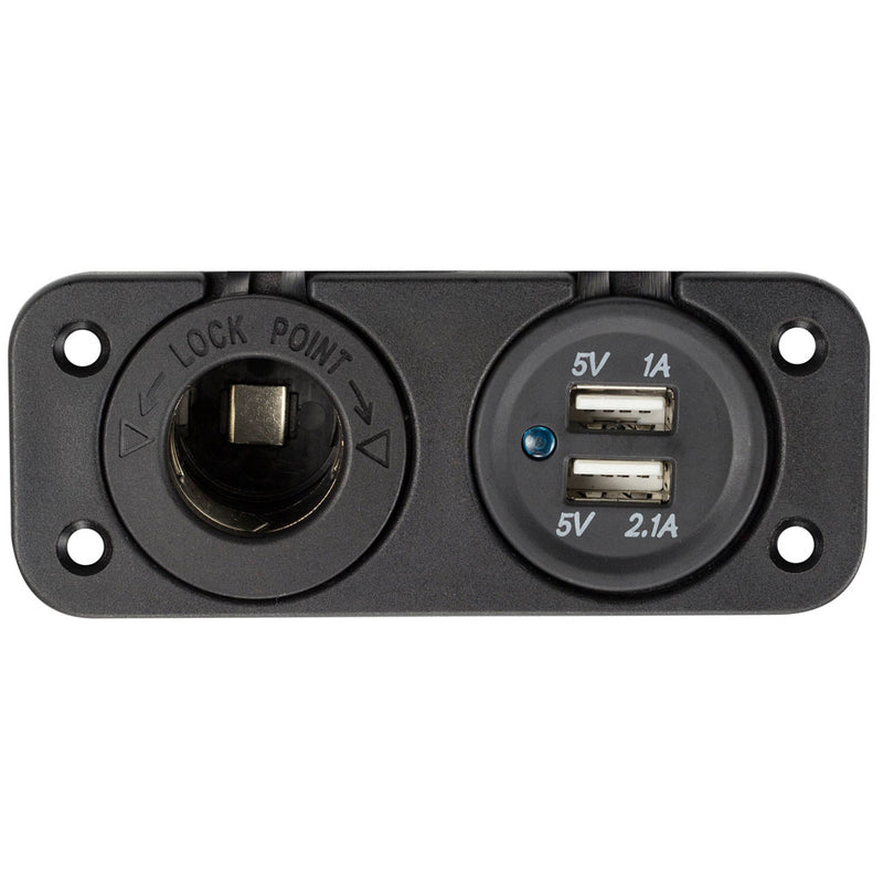IBR79 METRA 12V Marine and Dual USB Mount