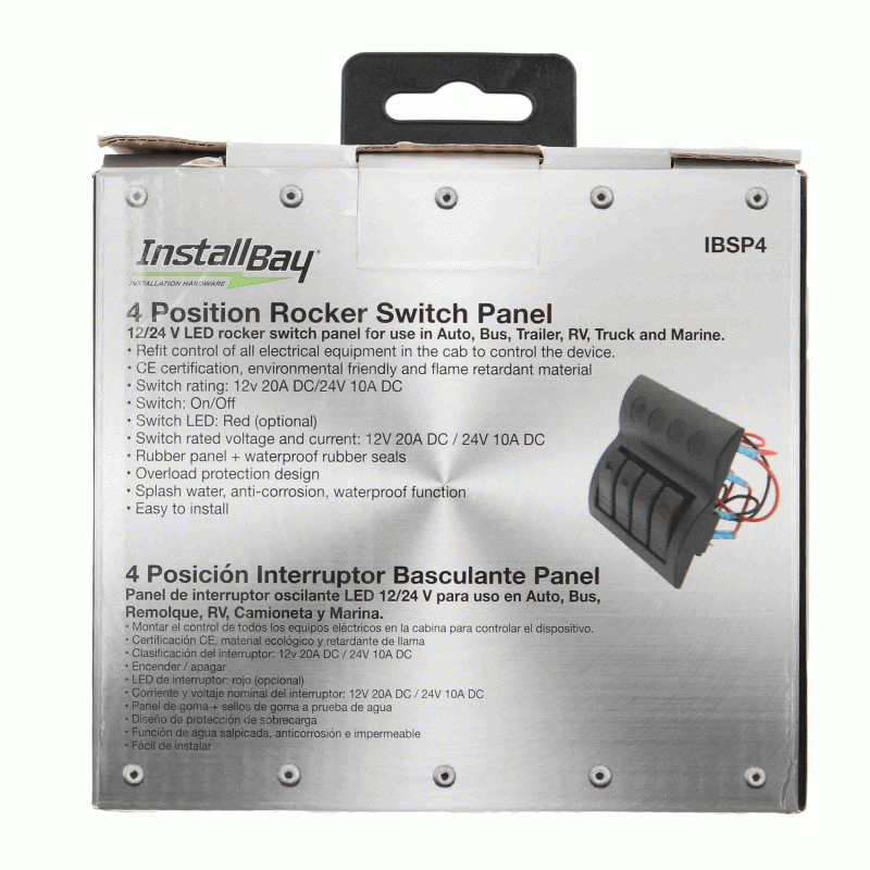IBSP4 Metra 4-Position Rocker Switch Panel w/ Red LED