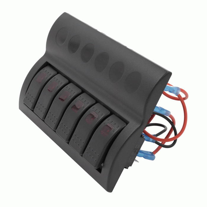 IBSP6 Metra 6-Position Rocker Switch Panel w/ Red LED