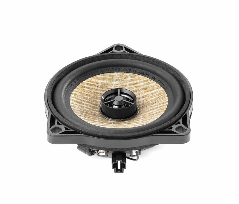 IC T3Y 100 Focal Inside Flax 2-Way Coaxial Speaker Upgrade Kit Plug & Play Compatible with Tesla Model 3 & Model Y, 40W RMS 4 Ohm (Pair)