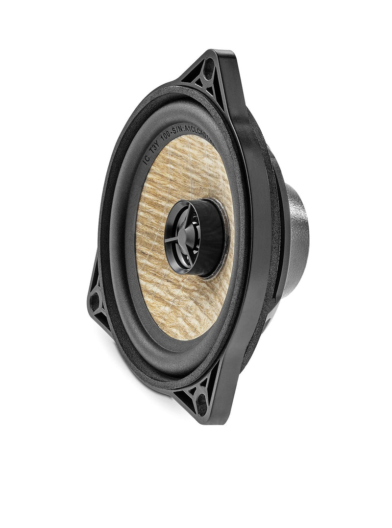 IC T3Y 100 Focal Inside Flax 2-Way Coaxial Speaker Upgrade Kit Plug & Play Compatible with Tesla Model 3 & Model Y, 40W RMS 4 Ohm (Pair)