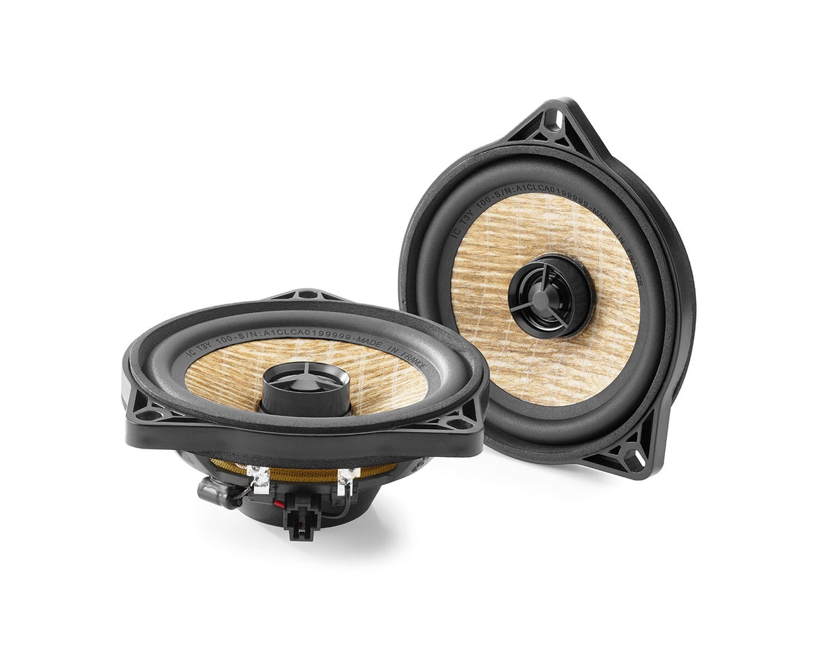 IC T3Y 100 Focal Inside Flax 2-Way Coaxial Speaker Upgrade Kit Plug ...
