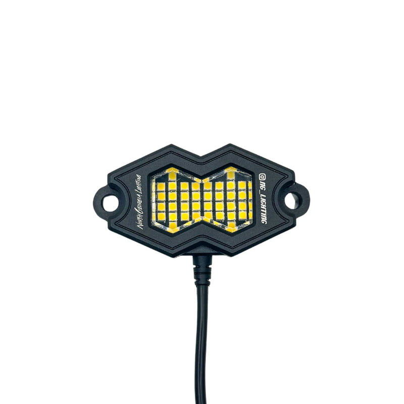 (12pcs) 36 LED North Georgia Lighting Pure White Rock Light Kit