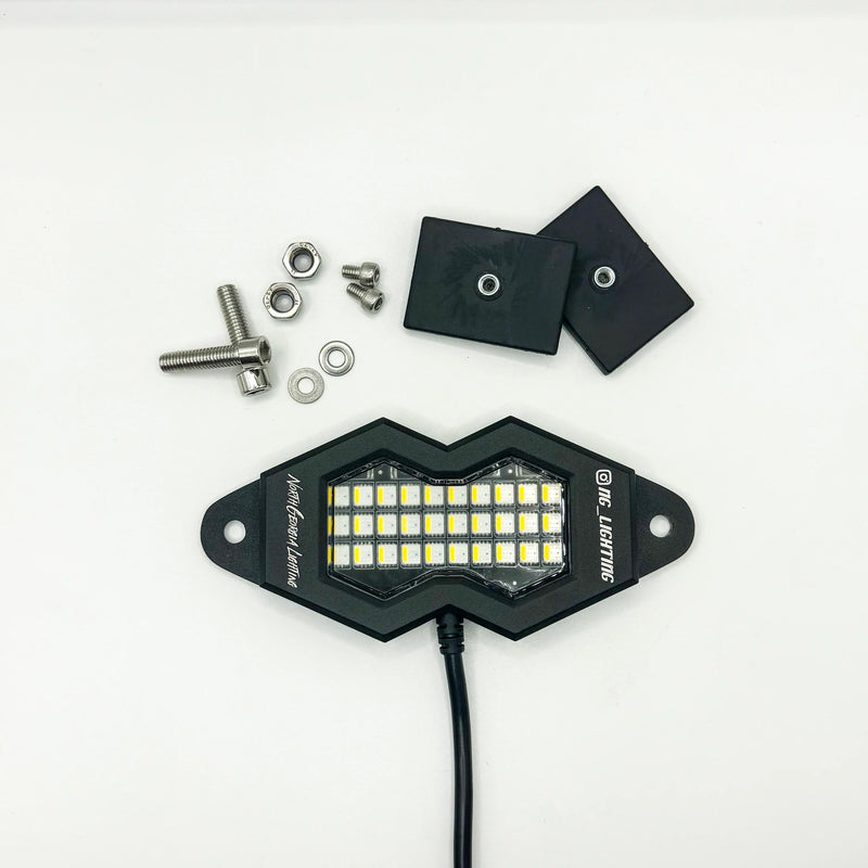 (12pcs) 30 LED North Georgia Lighting RGBW Rock Light Kit w/ Lighting Controller