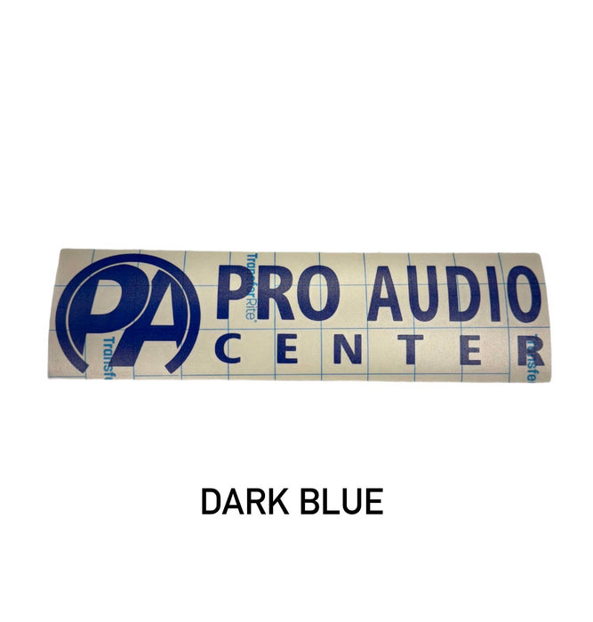 Pro Audio Center Vinyl Cut Sticker 10" Horizontal PAC Logo