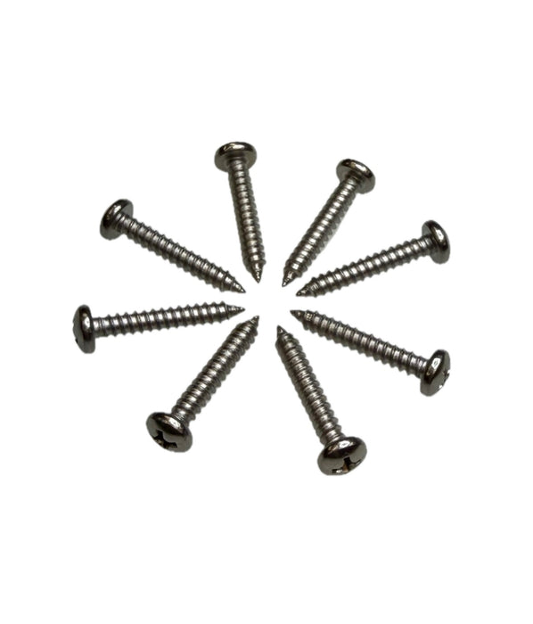 SSPH81 Phillips Pan Head Stainless Screw #8 x 1 in - Pack of 8