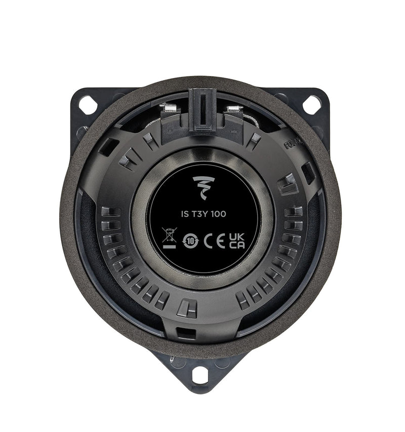 IS T3Y 100 Focal Inside Flax 2-Way Component Speaker Upgrade Kit Plug & Play Compatible with Tesla Model 3 & Model Y, 50W RMS 4 Ohm (Pair)
