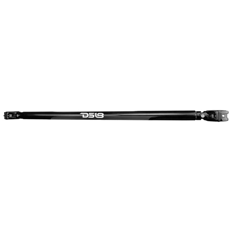 DS18 JK-TUBE/BK black aluminum audio tower mounting tube for Jeep JK and JKU speaker installations
